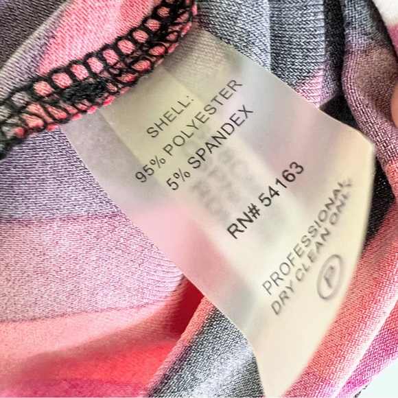 Calvin Klein Romantic Hues Abstract Sleeveless Blouse Size Large Petite - Picture 8 of 10